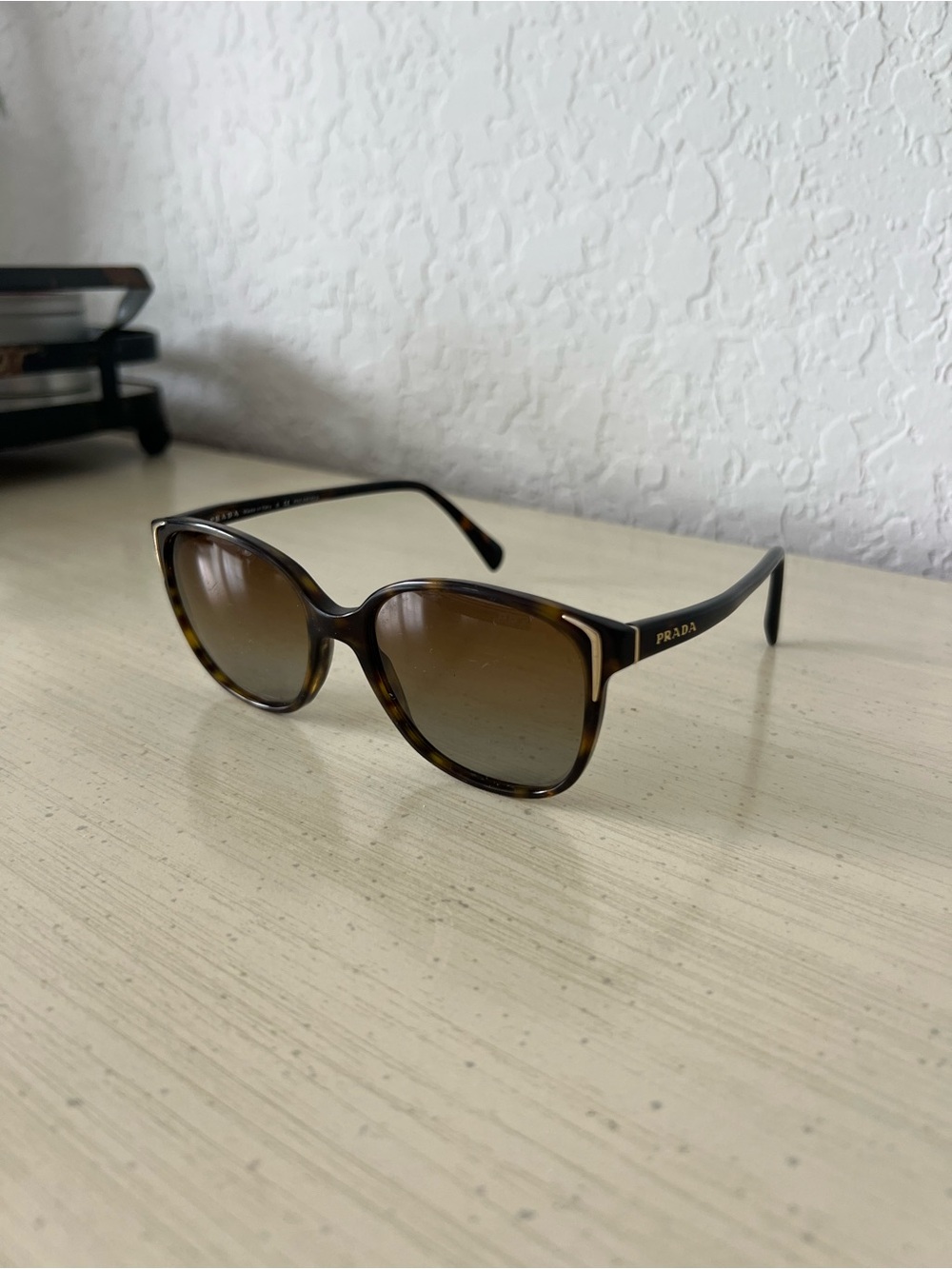 Prada Tortoiseshell Oversized Sunglasses - Picture 2 of 6